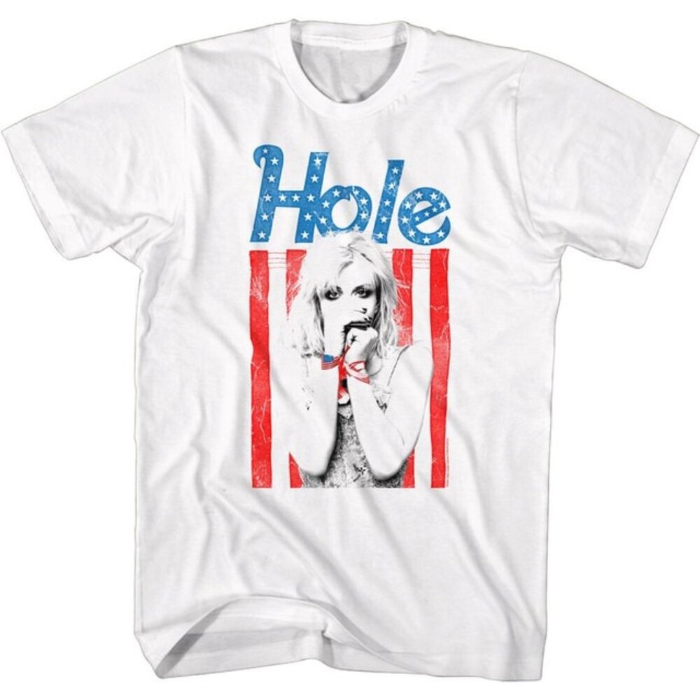 Hole Flag Logo Vintage Rock Music Band Fan Gift Graphic Shirt 98